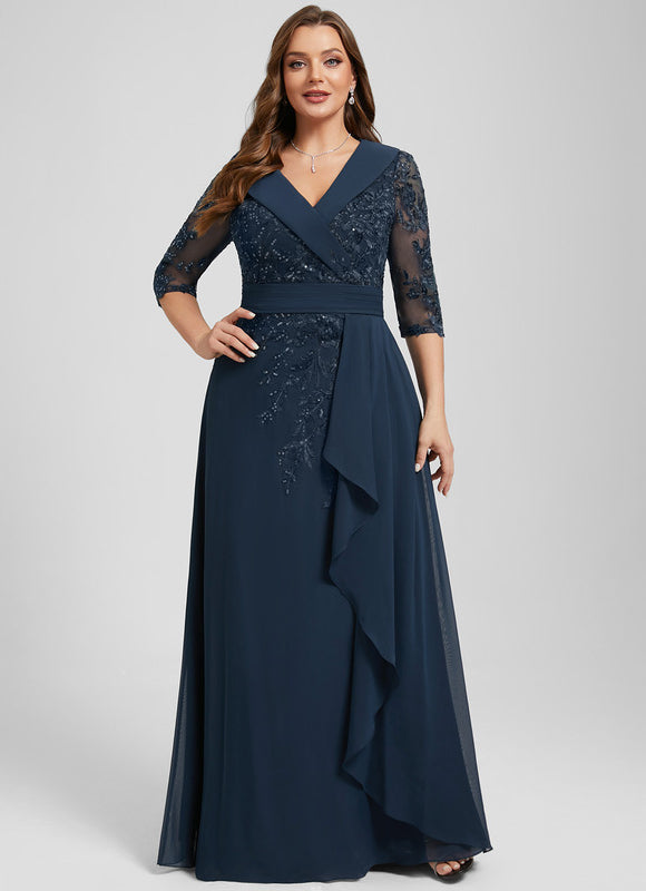 Robe Élégante Mère Mariée Paillettes - gallery 9