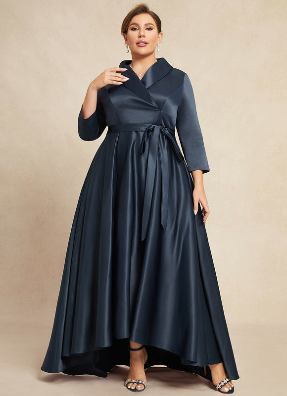 Robe Satinée Élégante Col Nœud - gallery 9
