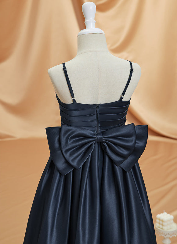 Robe Satinée Fête Enfant Élégante - gallery 4