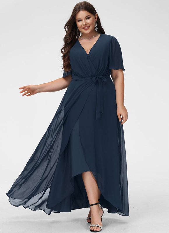 Robe Longue Chic Col V Fluide - gallery 5