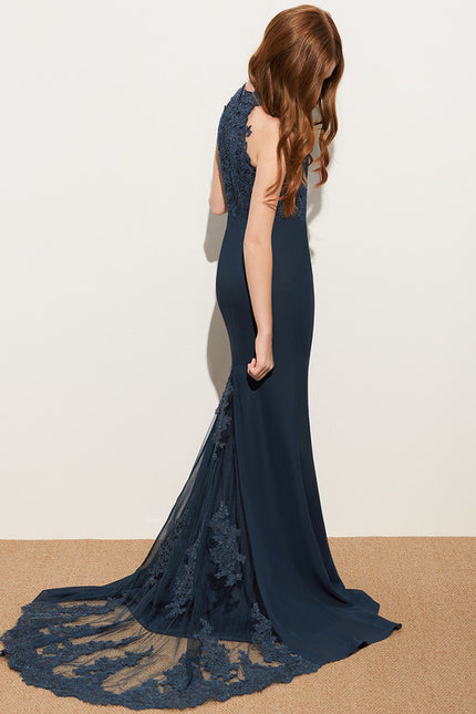 Robe Sirène Dentelle Élégante Nuit