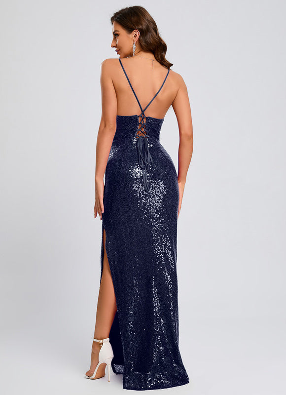 Robe Pailletée Dos Nu Élégante