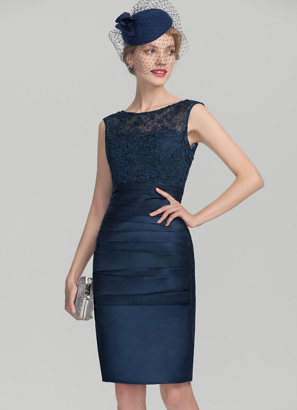Robe Élégante Mère Mariée Satinée - gallery 1