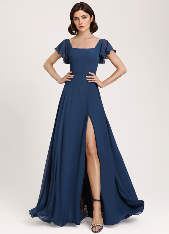 Robe Bleu Marine Temoin Mariage