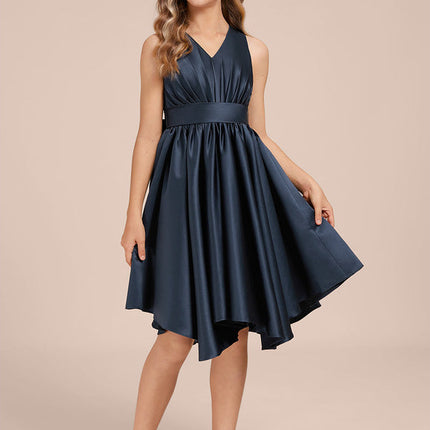 Robe Asymétrique Bleu Marine