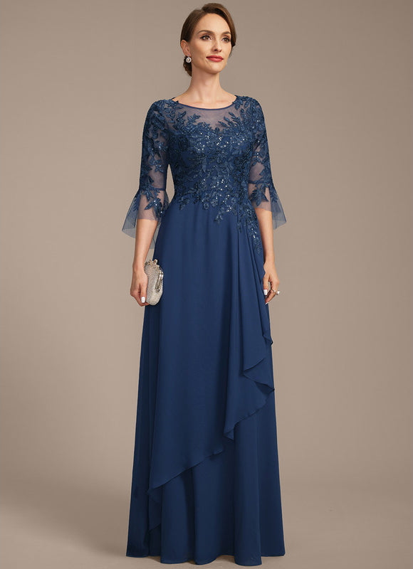 Robe Élégante Mère Mariée Volants - gallery 4