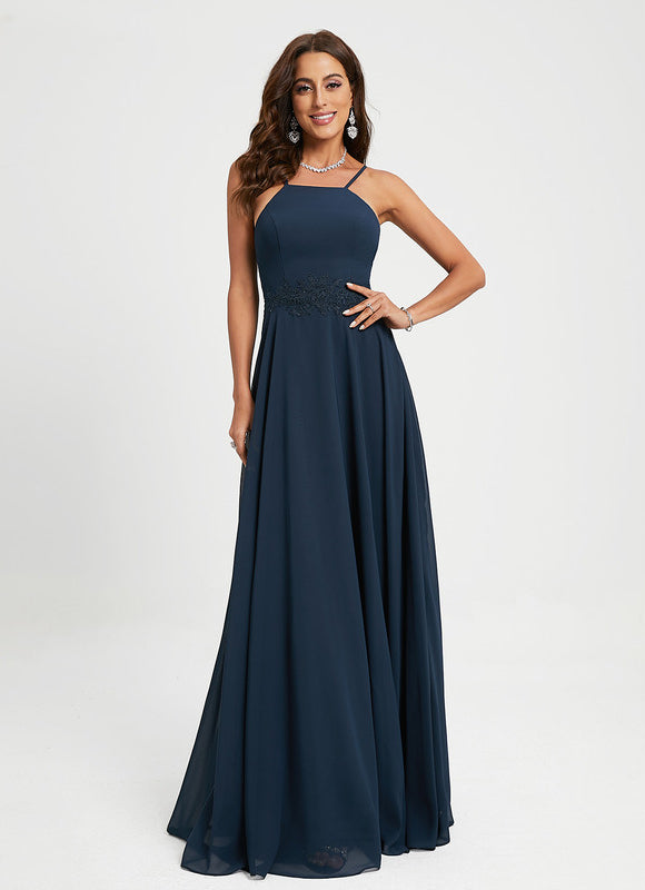 Robe Élégante Licou Longue Nuit