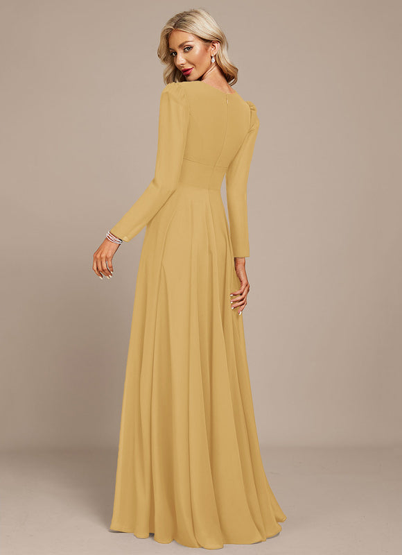 Robe Élégante Col V Longue Nuit - gallery 9