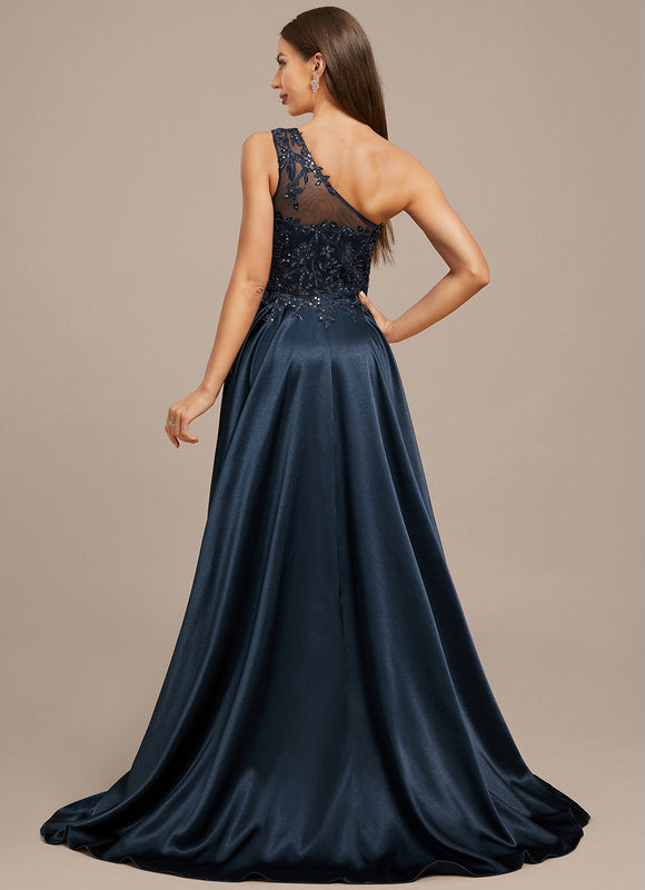 Robe Longue Femme Bleu Marine - gallery 6