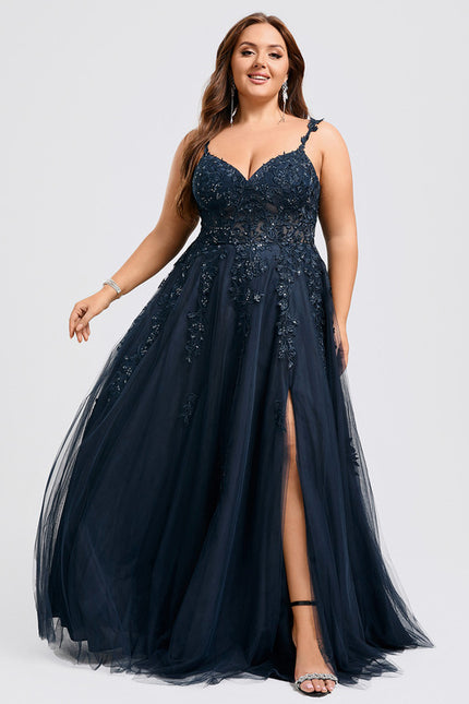 Robe De Bal Bleu Marine - gallery 5