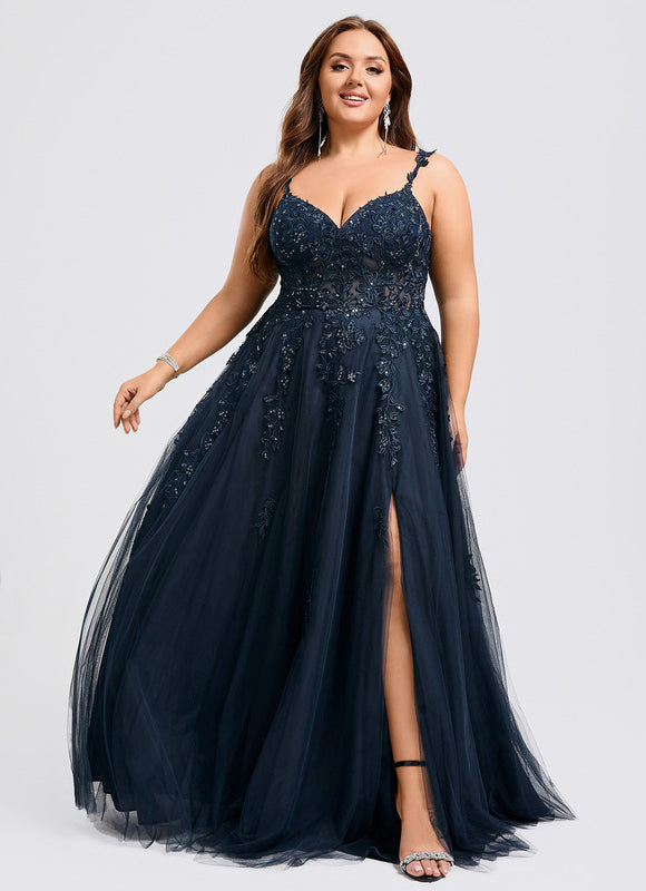 Robe De Bal Bleu Marine - gallery 5