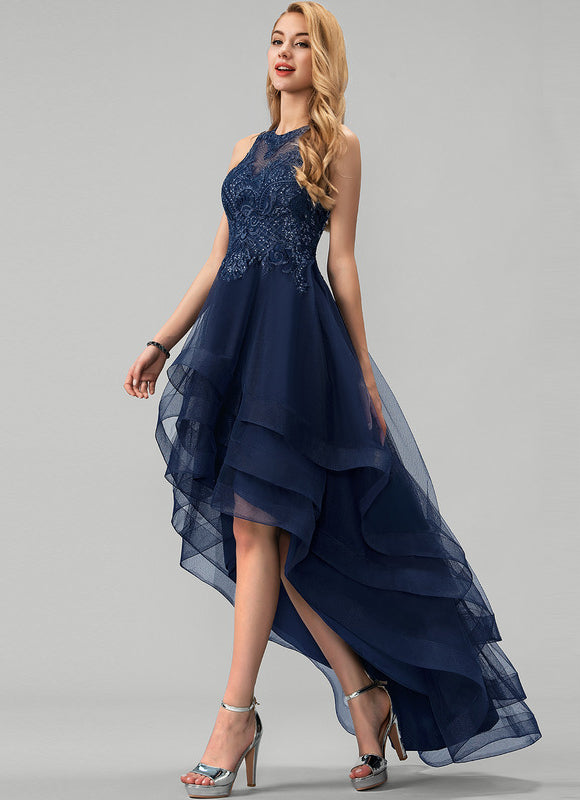 Robe De Bal Tulle Chic Asymétrique - gallery 2