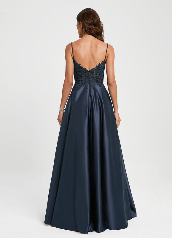 Robe De Bal Satinée Chic Élégante - gallery 1