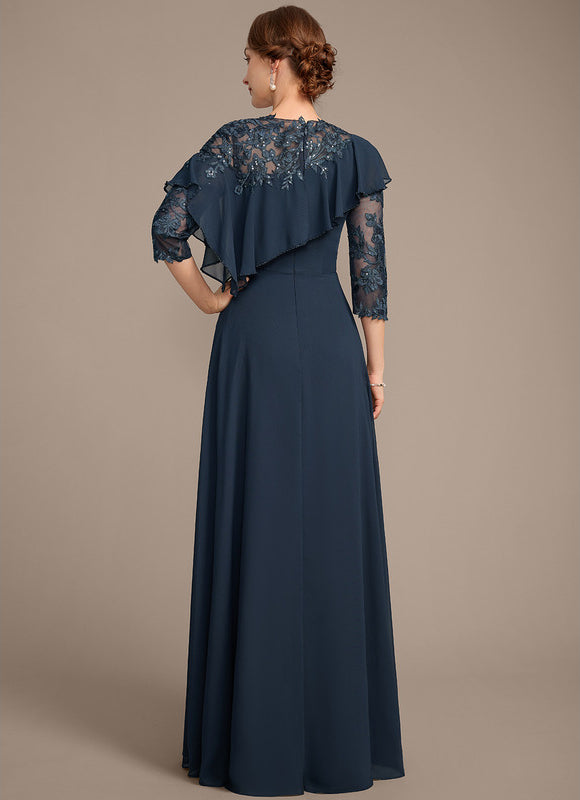 Robe Élégante Mère Mariée Volants - gallery 5