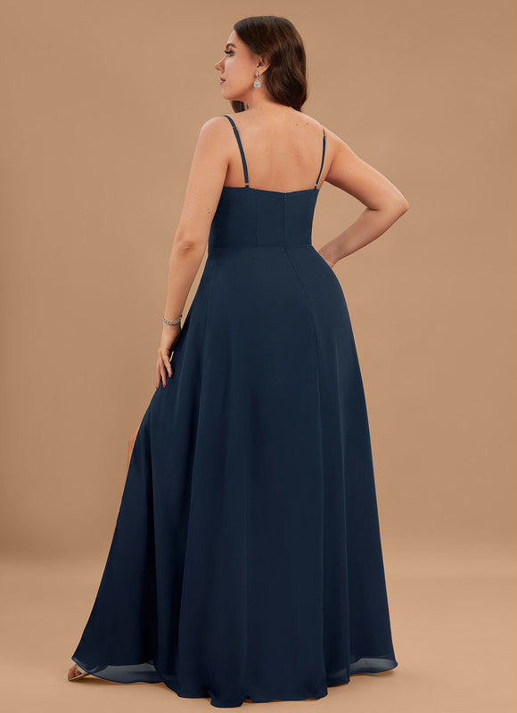 Robe Trapèze Chic Col Carré Fendue - gallery 5