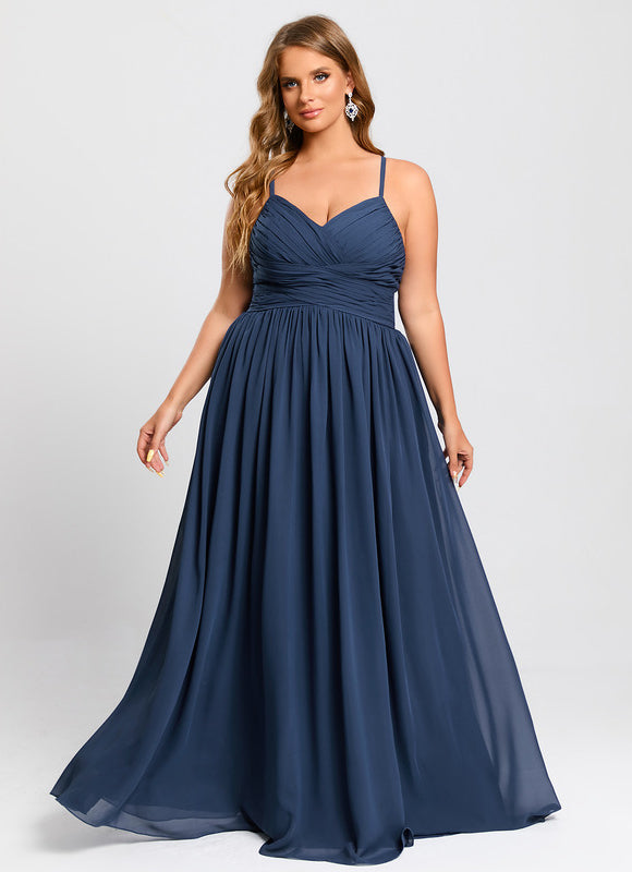 Robe Longue Chic Col V Fendue - gallery 7