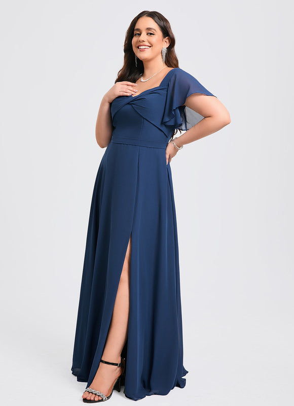 Robe Mousseline Élégante Col V Fendue - gallery 8