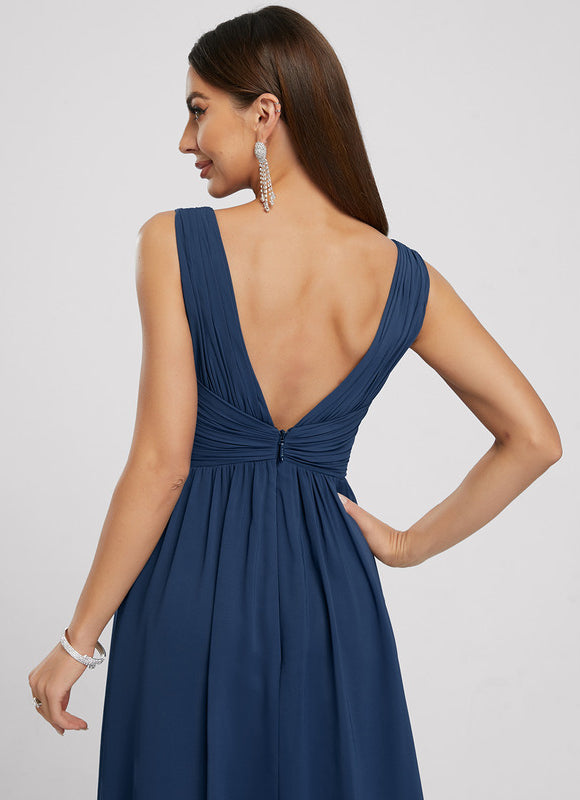 Robe Cocktail Chic Strass Asymétrique - gallery 1