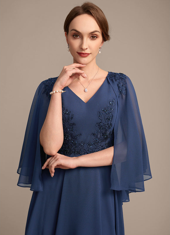 Robe Élégante Col V Paillettes - gallery 2