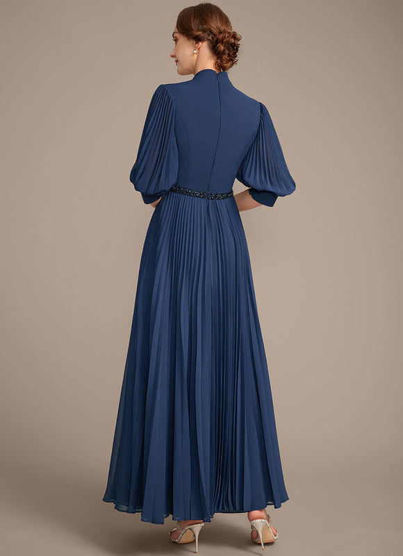 Robe Longue Plissée Élégante Nuit - gallery 6