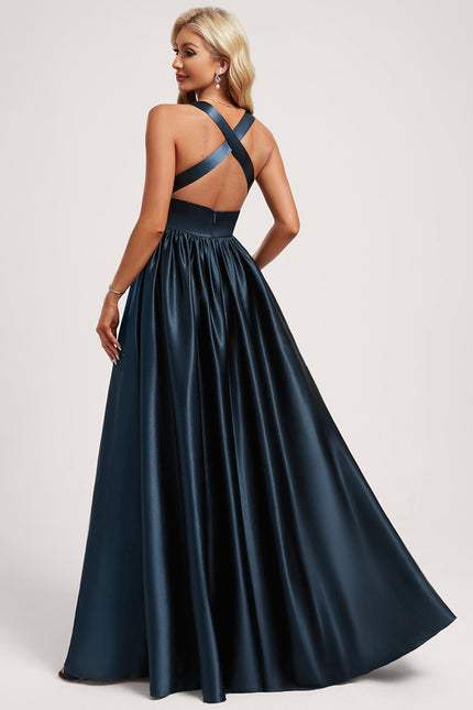 Robe Empire Bleu Marine - gallery 4