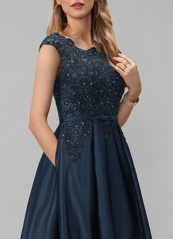 Robe De Bal Satinée Élégante Nuit - gallery 2