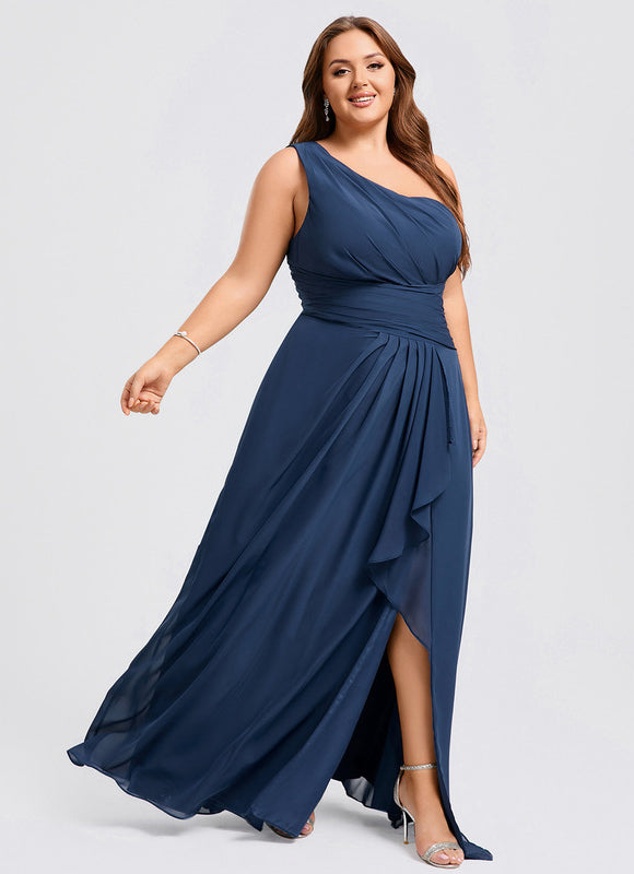 Robe Longue Chic Une Épaule - gallery 6