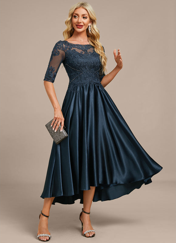 Robe Élégante Mère Mariée Satinée - gallery 5