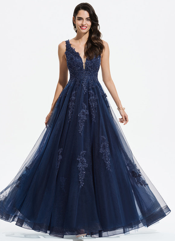 Robe De Bal Bleu Marine