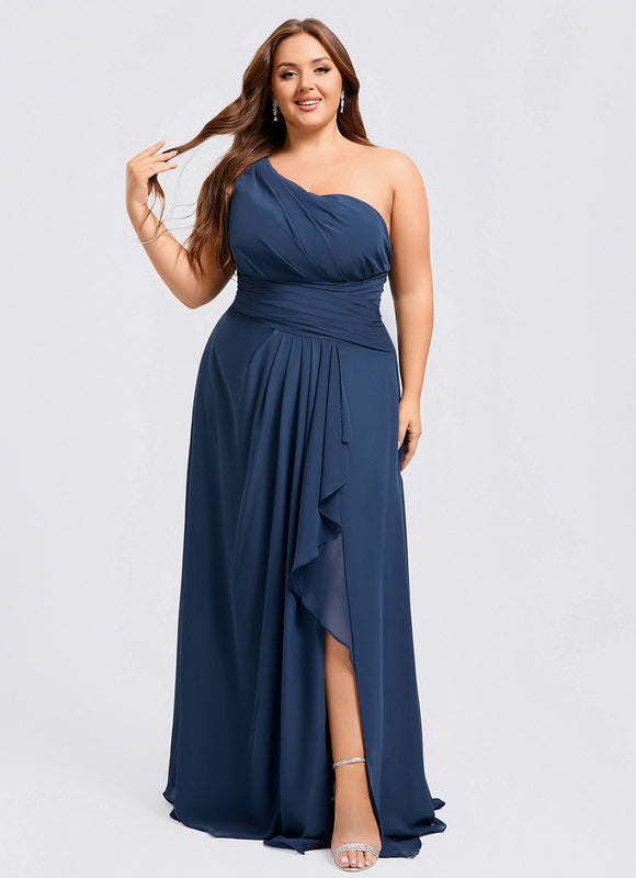 Robe Longue Chic Une Épaule - gallery 5