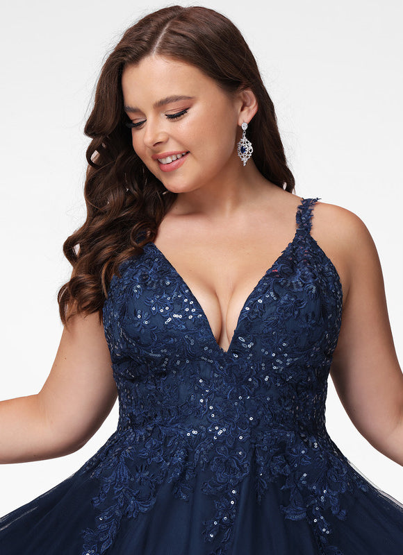 Robe De Bal Tulle Bleu Nuit - gallery 9