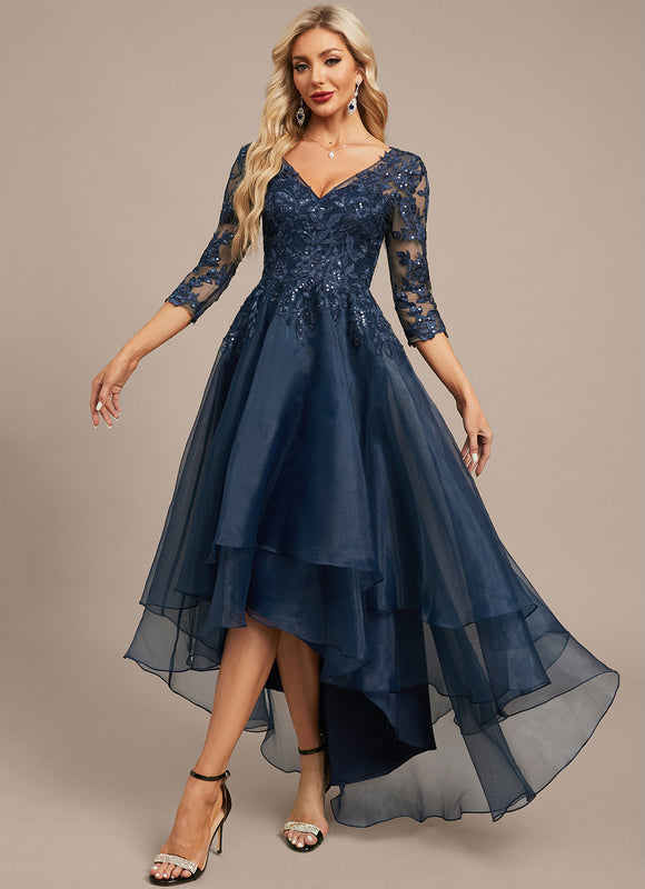 Robe De Soirée Chic En Organza - gallery 4