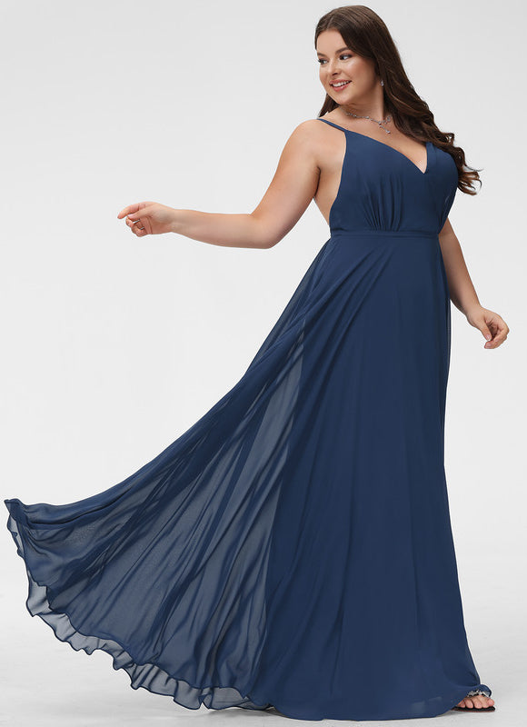 Robe Longue Chic Col V Fendue - gallery 7