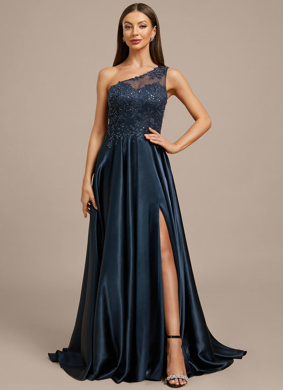 Robe Longue Femme Bleu Marine - gallery 4