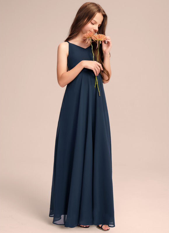 Robe Enfant Élégante Col V Nuit - gallery 3
