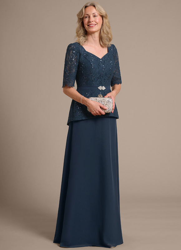 Robe Élégante Mère Mariée Paillettes - gallery 5