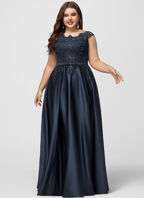 Robe De Bal Satinée Élégante Nuit - gallery 7