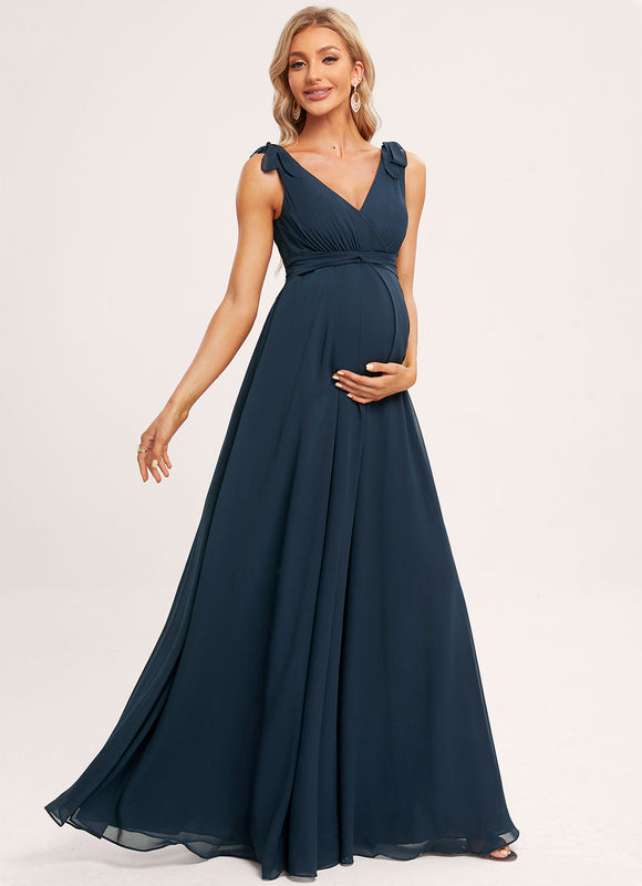 Robe Mousseline Maternité Élégante