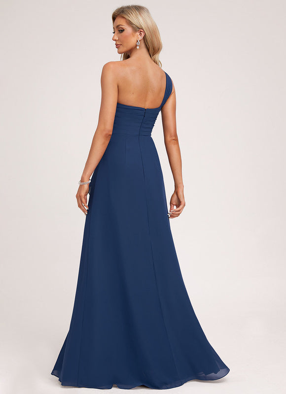 Robe Longue Chic Une Épaule - gallery 1