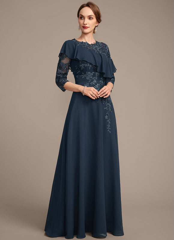 Robe Élégante Mère Mariée Volants - gallery 4