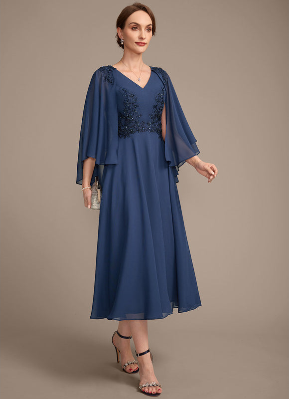 Robe Élégante Col V Paillettes - gallery 5