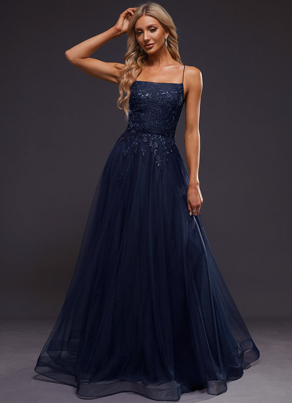 Robe De Bal Tulle Scintillante Élégante - gallery 1