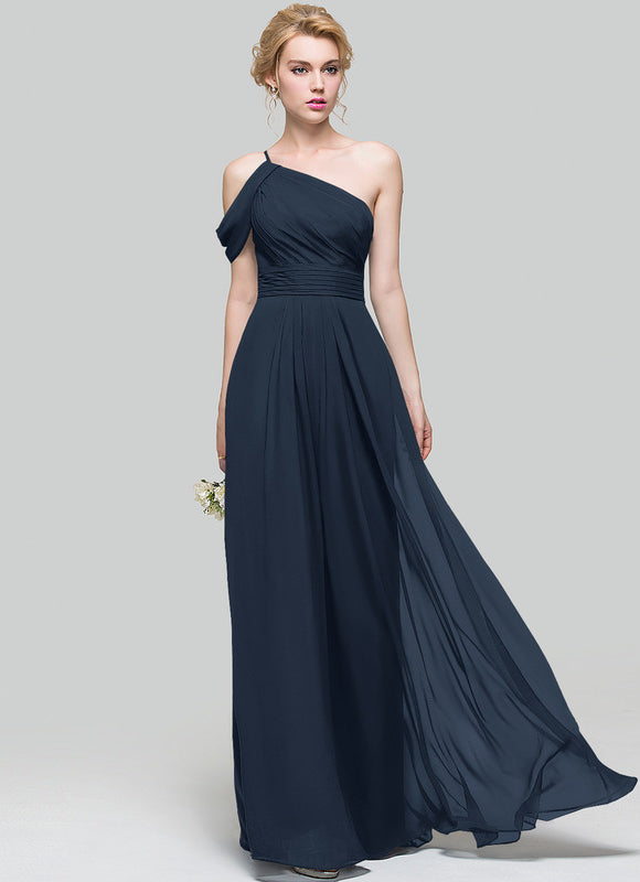 Robe Longue Chic Une Épaule