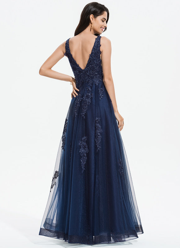 Robe De Bal Bleu Marine - gallery 4