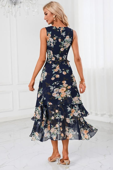 Robe Midi Fleurie Chic Élégante - gallery 4