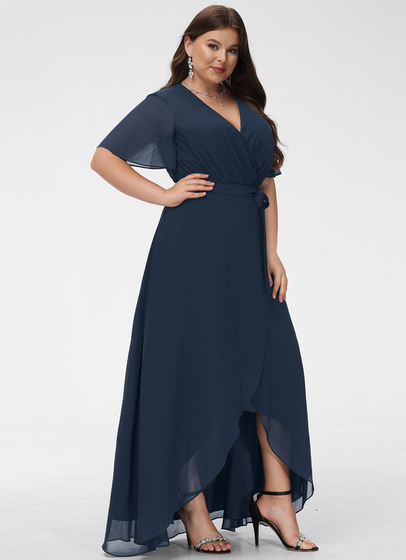 Robe Longue Chic Col V Fluide - gallery 7