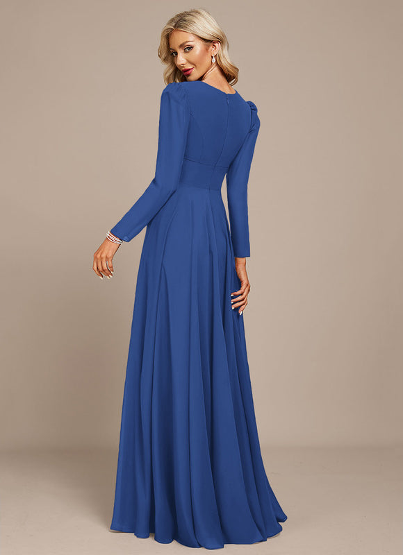 Robe Élégante Col V Longue Nuit - gallery 8