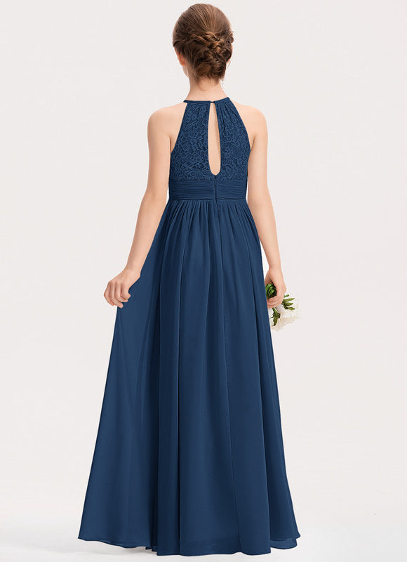 Robe Enfant Chic Dentelle Ras Du Sol - gallery 1