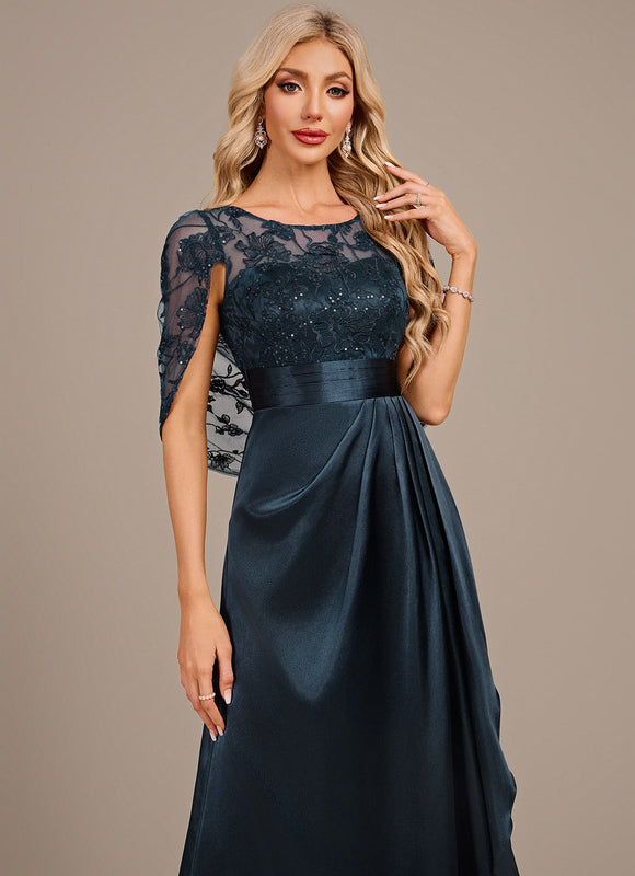 Robe De Mariée Blanche Et Bleu Marine - gallery 1