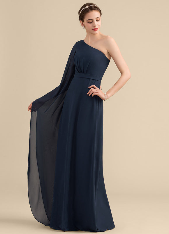 Robe Longue Chic Une Épaule - gallery 2